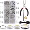 Jewelry Making Supplies Kit Jewelry Repair Tool Set with Jewelry Pliers Beading Wires Open Jump Ring Lobster Clasps Necklace Cord Ribbon Ends Jewelry Findings Making for Jewelry DIY Supplies